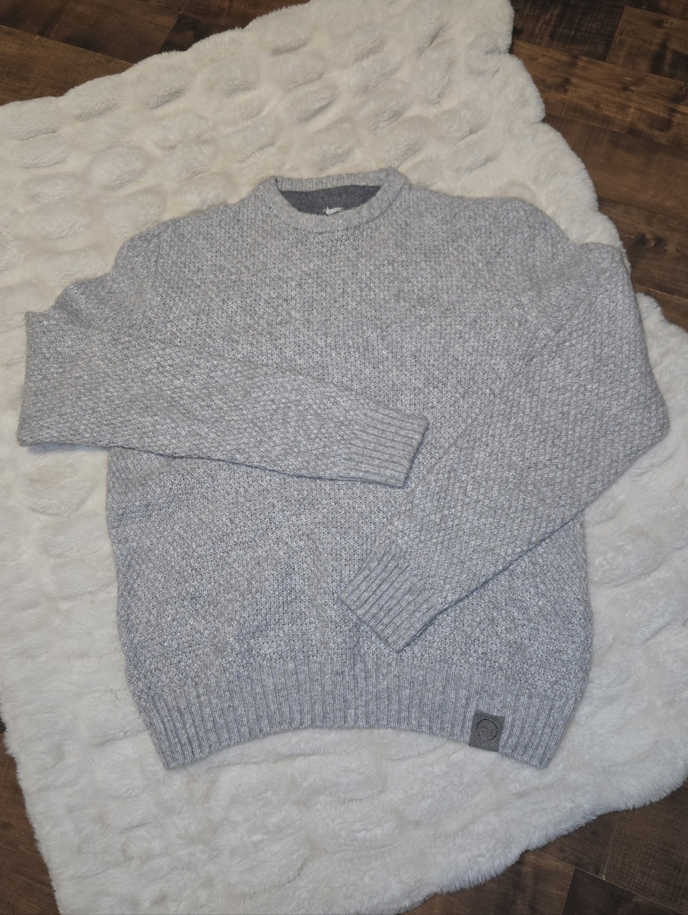 Harmont & Blaine Gray Alpaca Wool Blend Sweater [Slim Medium] Luxury Minimalist